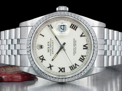 Rolex Datejust 36 Jubilee Bracelet Ivory Roman Dial 16220